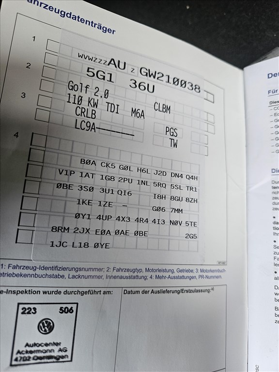 Volkswagen Golf VII (A7 Typ 5G) bontott alkatrészei crlb motor pgs váltó  15. kép