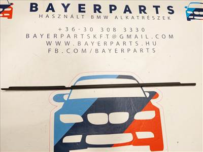 BMW E87 új gyári bal hátsó matt fekete shadowline vízlehúzó gumitömítés díszléc