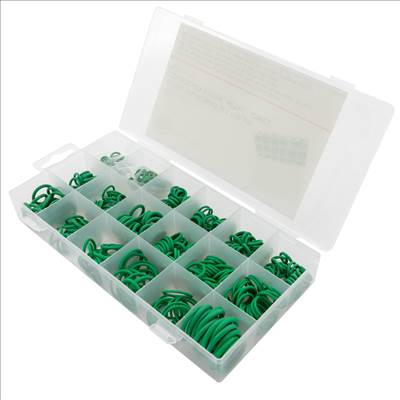 Lincos O-gyűrű készlet klímarendszerhez, zöld színű, metrikus méretek, 420db - AST-1112