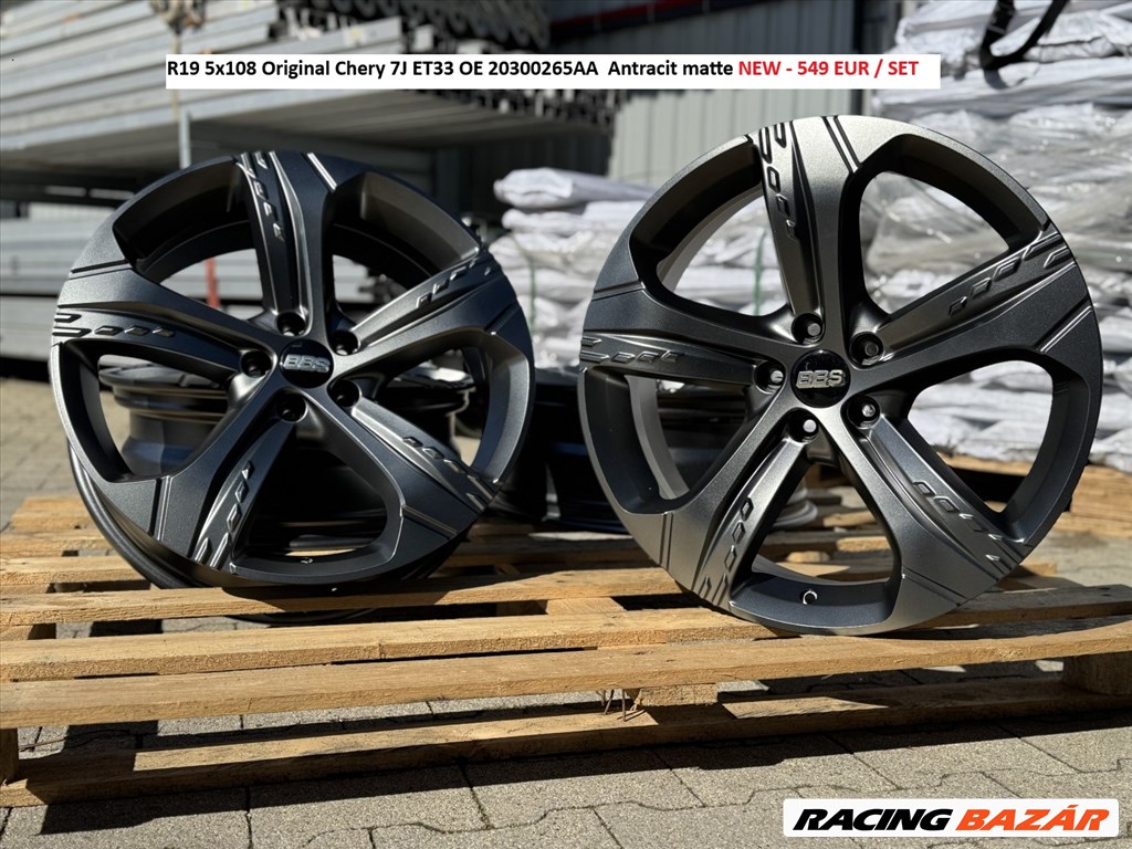 R19 5x108 Original Chery 7J ET33 OE 20300265AA új gyári felnik alufelnik 19" 19col 1. kép
