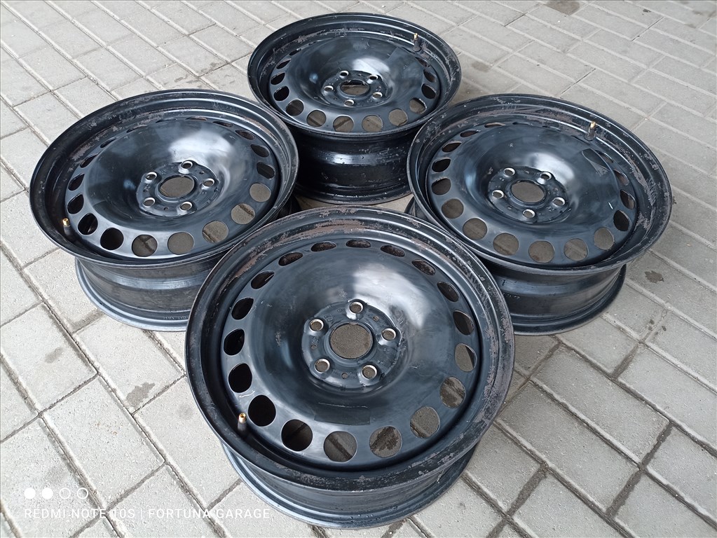 5x112 16" Volkswagen használt lemezfelni garnitúra (R616) 2. kép