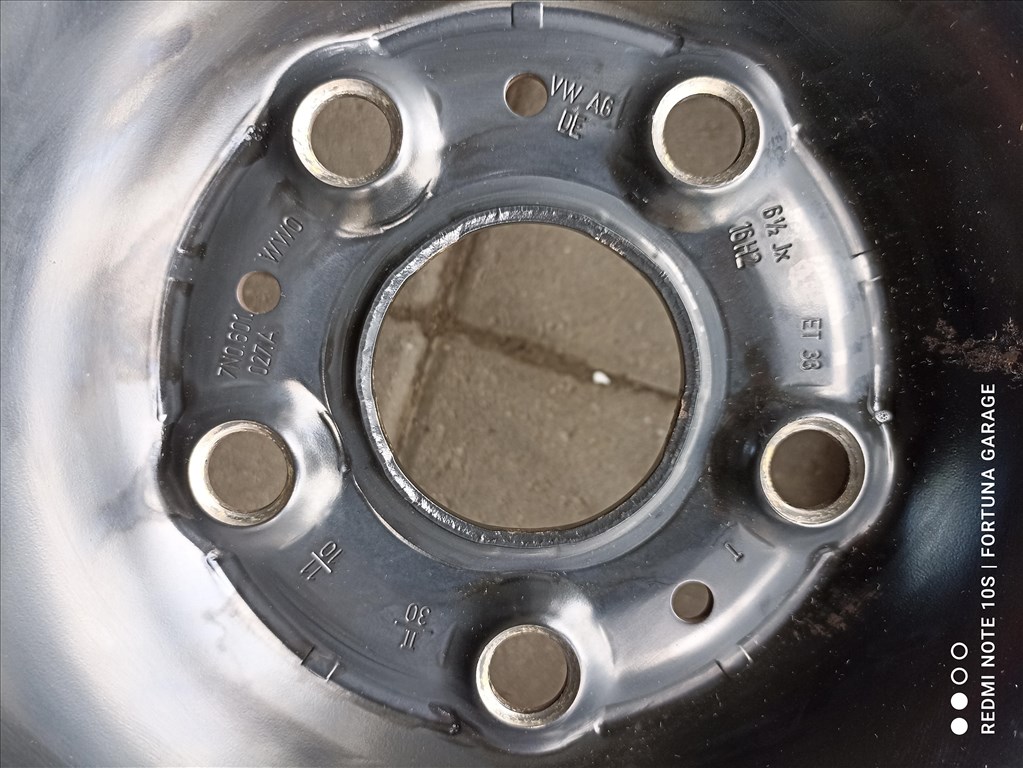 5x112 16" Volkswagen használt lemezfelni garnitúra (R616) 7. kép