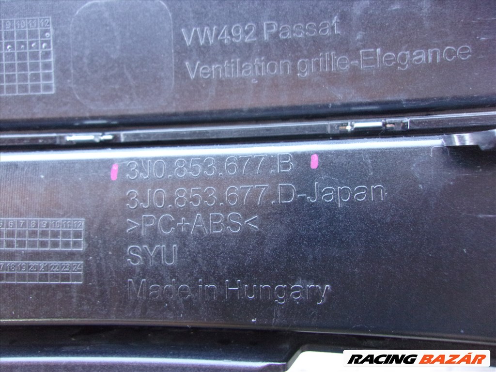 VOLKSWAGEN PASSAT első lökhárító rács 2024- 3J0853677B 6. kép