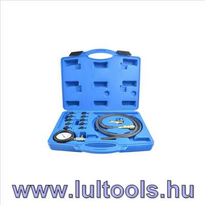 Olajnyomás mérő készlet gyors csatlakozós tömlővel