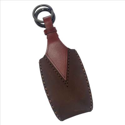 Suzuki 2 gombos kulcs bőr tok - Barna