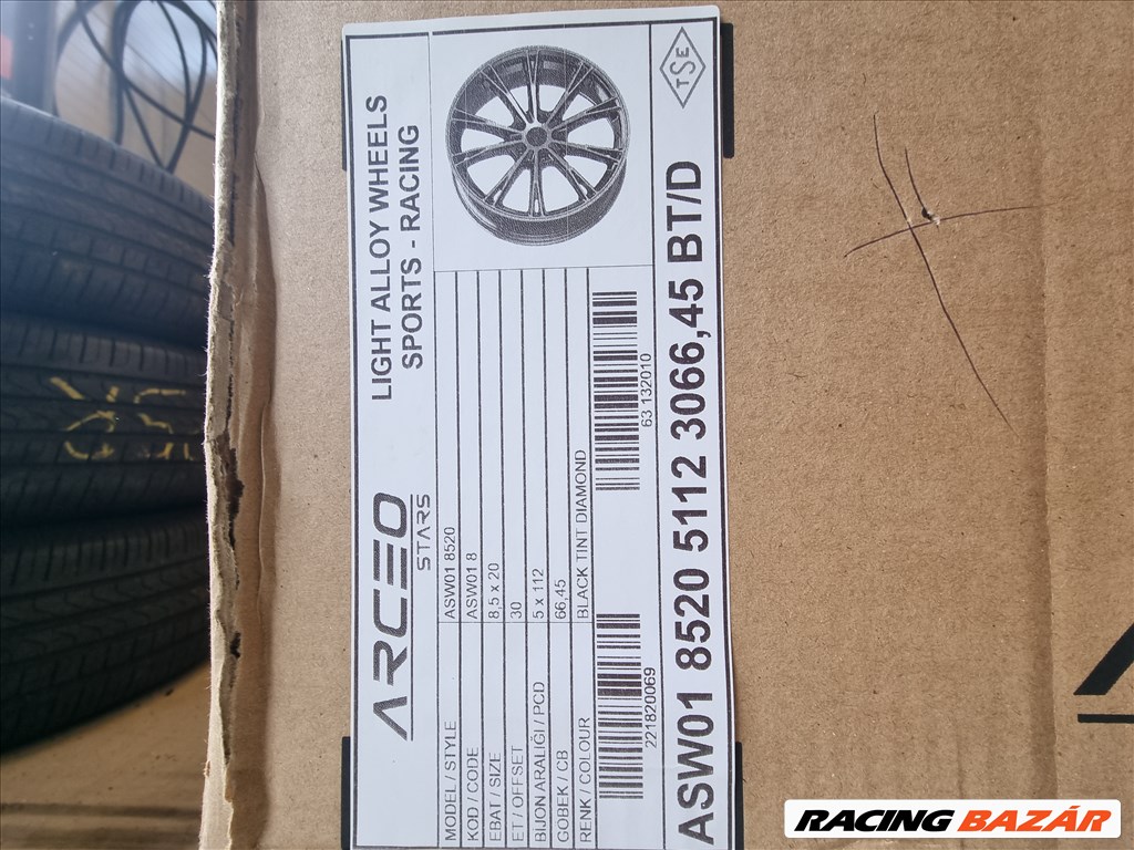  5x112 lyukosztású 8,5JJ 20" új Arceo alufelni 3. kép