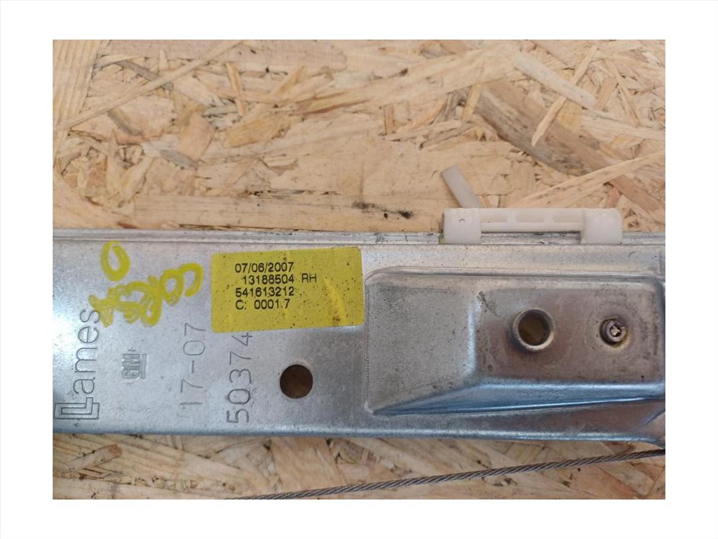 Opel Corsa D (2006-2015) Jobb Hátsó Ajtó Ablakemelő Szerkezet Mechanikus  2. kép