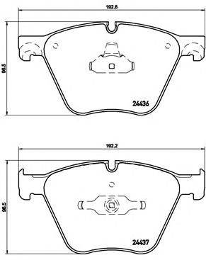 BREMBO P 06 073 - fékbetét ALPINA BMW