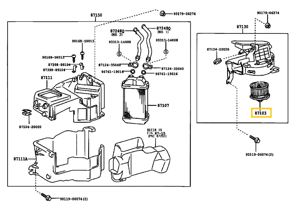 AKCIÓ! - Toyota Hilux Fűtőmotor KDN KZN LN RZN VZN 1997-2006 8710360172 8710335010 5. kép