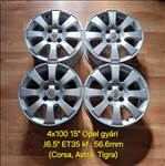 4x100 15" Opel gyári alufelni garnitúra /Corsa, Astra, Tigra/