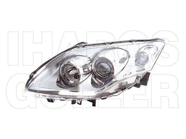 Renault Laguna 2007-2011 - Fényszóró 2H7 bal, króm házas (motoros) DEPO 1. kép