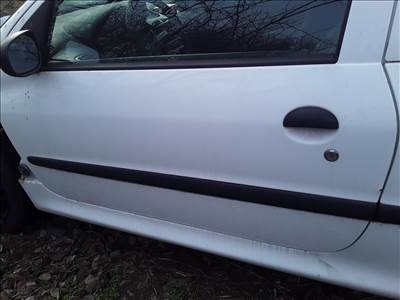 Peugeot 206 Bal Ajtó Fehér 3 Ajtós
