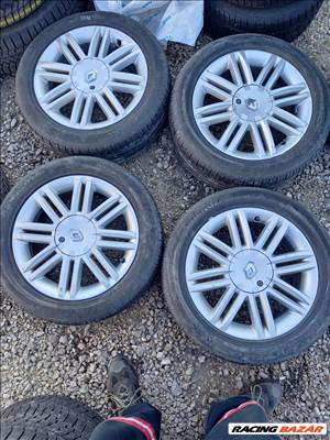 Renault Clio MK3 4x100-as 16"(gyári felni) alufelni, 195/55 használt Hankook nyári gumi sxx3