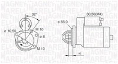 MAGNETI MARELLI 063721207010 - önindító NISSAN OPEL RENAULT VAUXHALL