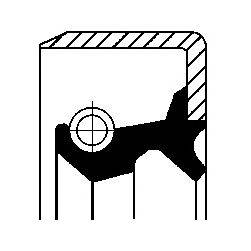 CORTECO 19033803B - tömítőgyűrű, differenciálmű FORD MAZDA