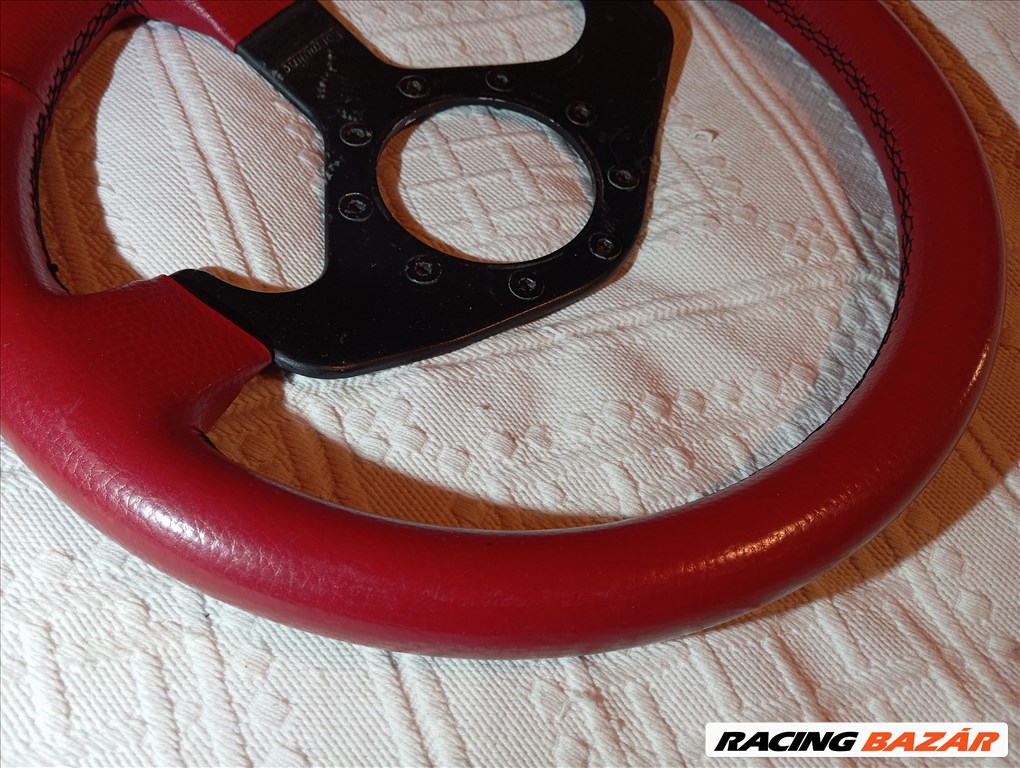 Formuling retro sportkormány bordó bőr oldtimer 3. kép