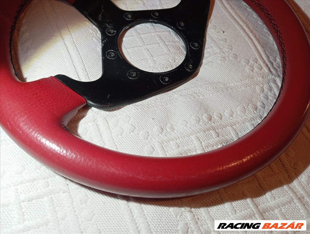 Formuling retro sportkormány bordó bőr oldtimer 4. kép