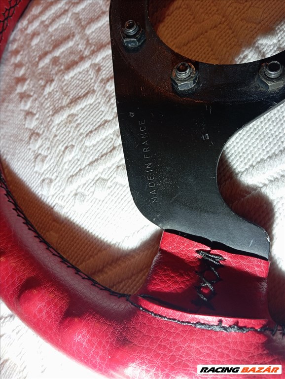 Formuling retro sportkormány bordó bőr oldtimer 5. kép