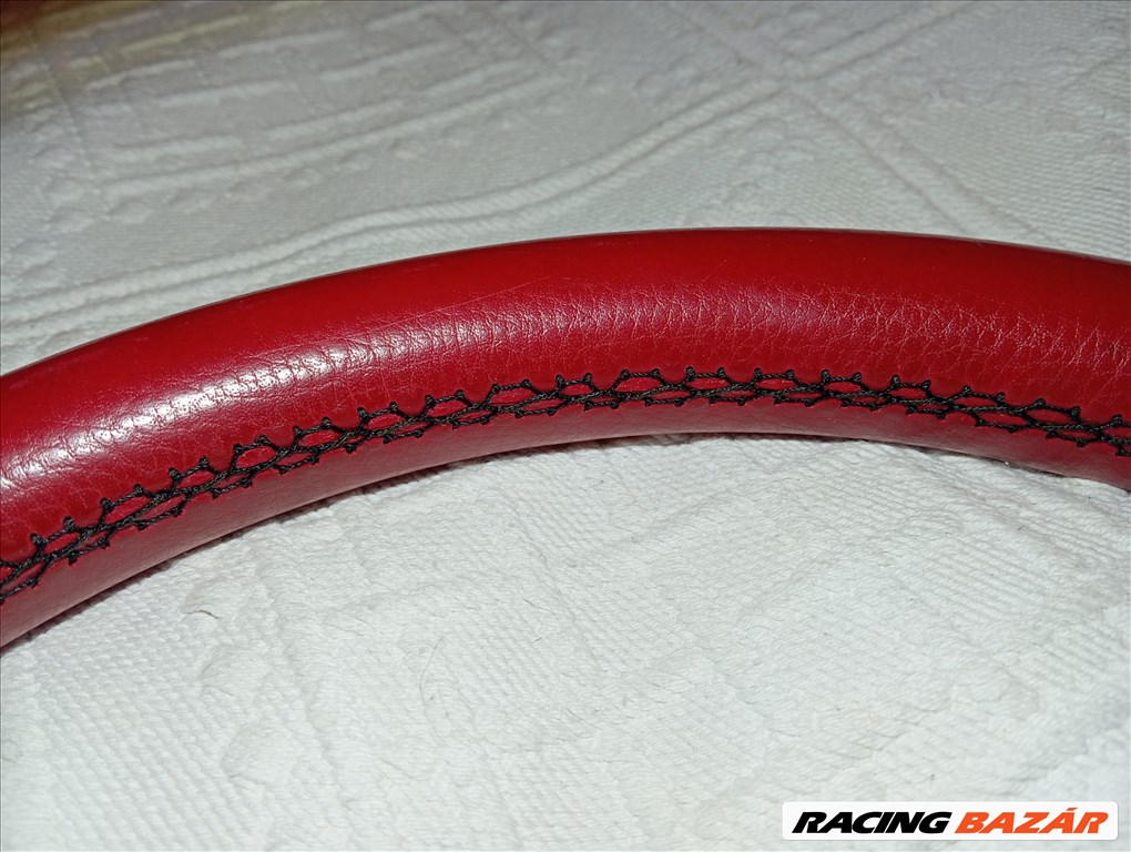 Formuling retro sportkormány bordó bőr oldtimer 6. kép
