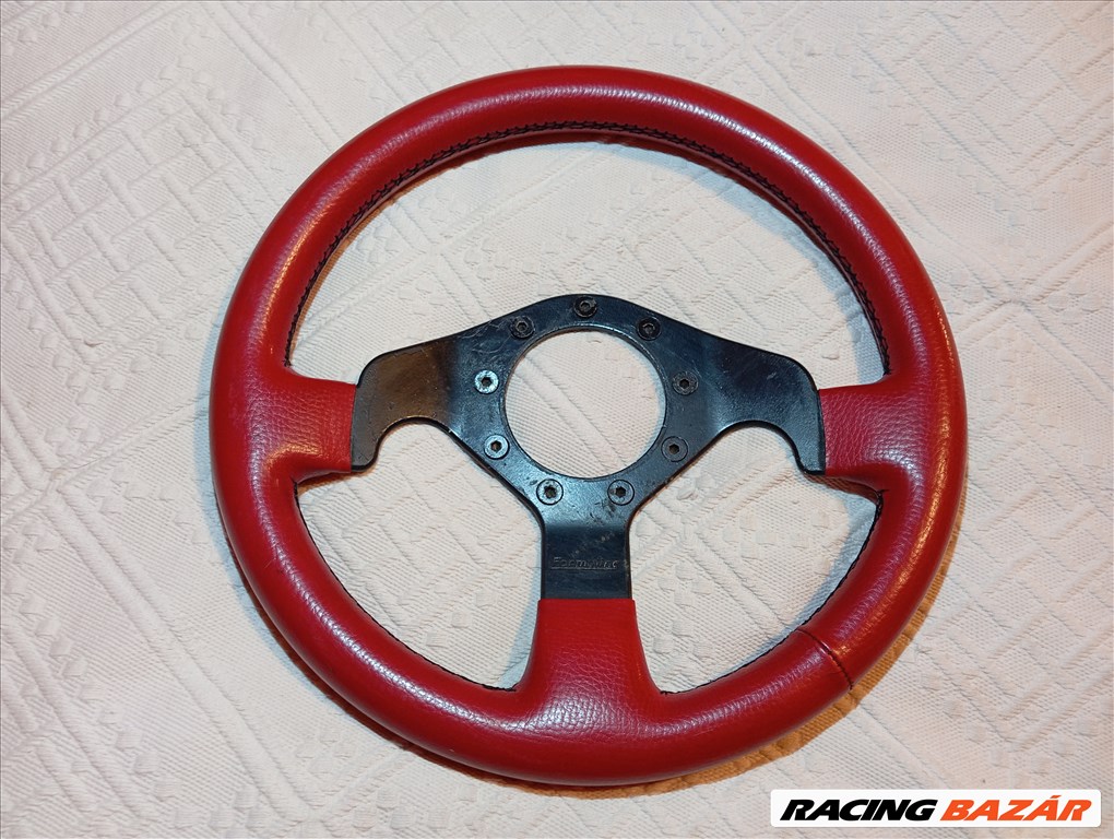 Formuling retro sportkormány bordó bőr oldtimer 7. kép