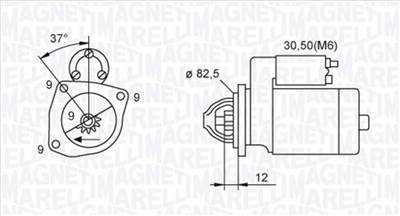 MAGNETI MARELLI 063721264010 - önindító ALFA ROMEO CADILLAC CHEVROLET FIAT LANCIA OPEL SAAB