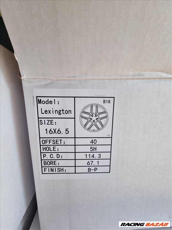  5x114.3 lyukosztású 6,5JJ 16" új Silverline alufelni 3. kép