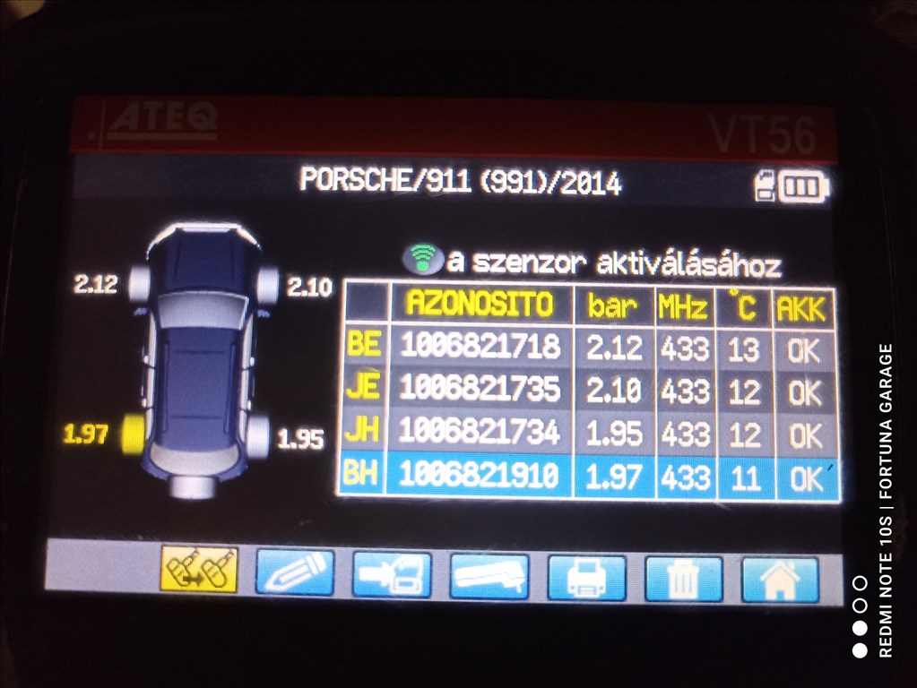 5x130 19" Porsche 911 Carrera 4S használt téli kerékgarnitúra 12. kép
