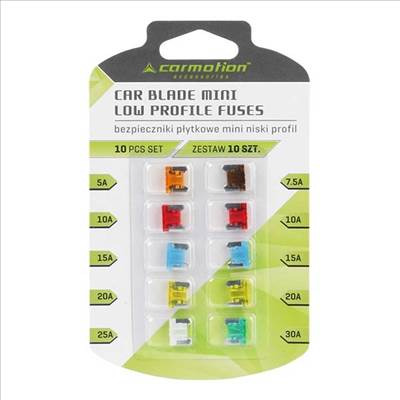 Mini lapos biztosíték - 10 darabos