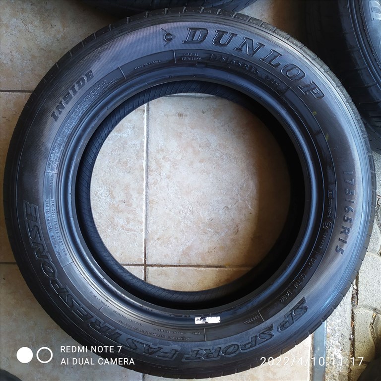  175/65 15" használt Dunlop nyári gumi gumi 2. kép