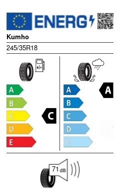 Kumho Ecsta Sport S 245/35 R18 92Y XL FR nyári gumi 2. kép