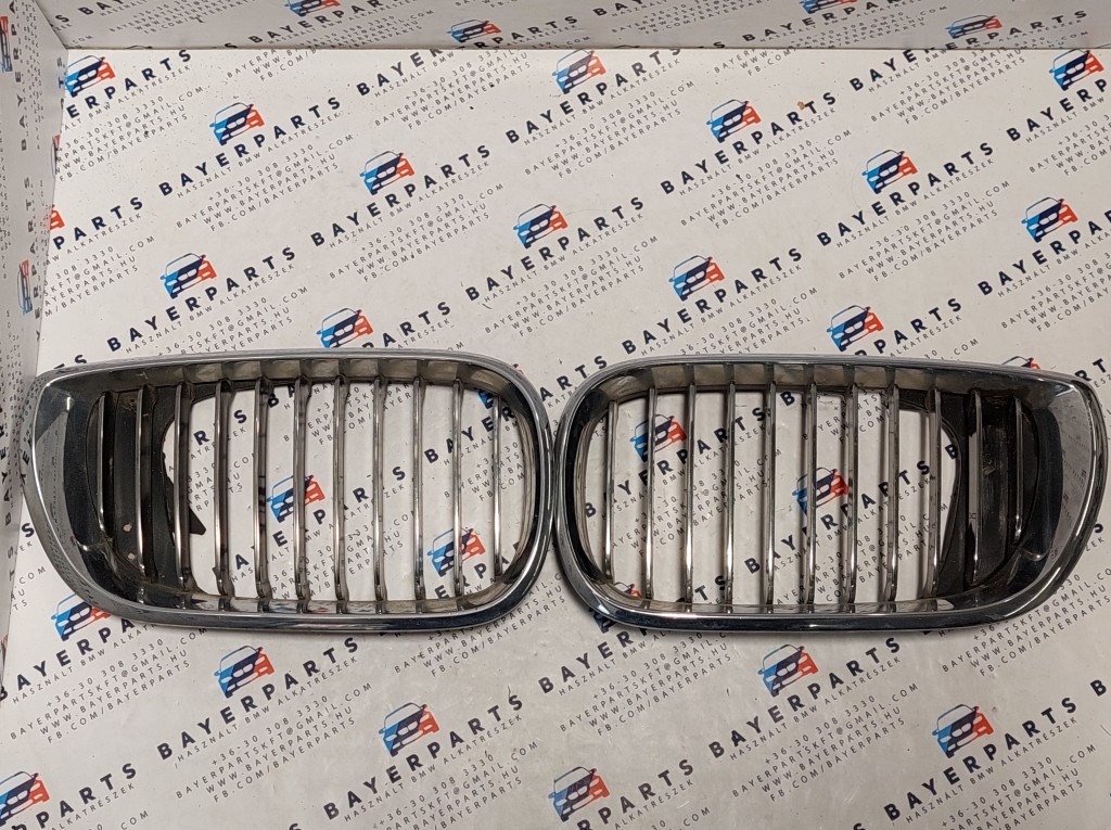 BMW E46 facelift sedan touring króm vese hûtõrács grill - fülhiányos 1. kép