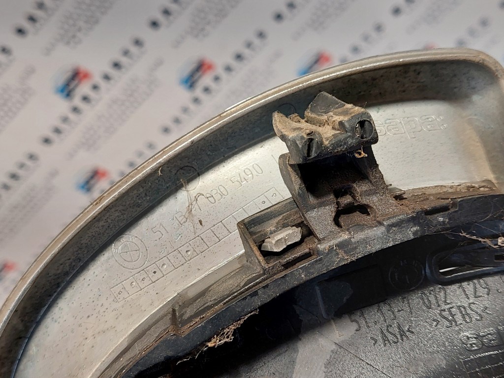 BMW E46 facelift sedan touring króm vese hûtõrács grill - fülhiányos 4. kép