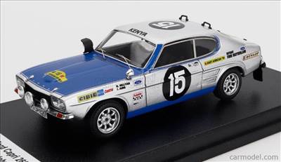 FORD ENGLAND CAPRI 2600 (night version) N 15 RALLY EAST AFRICAN SAFARI 1970 ROBIN C. HILLYAR - JOHN AIRD (JOCK) GREY MET BLUE