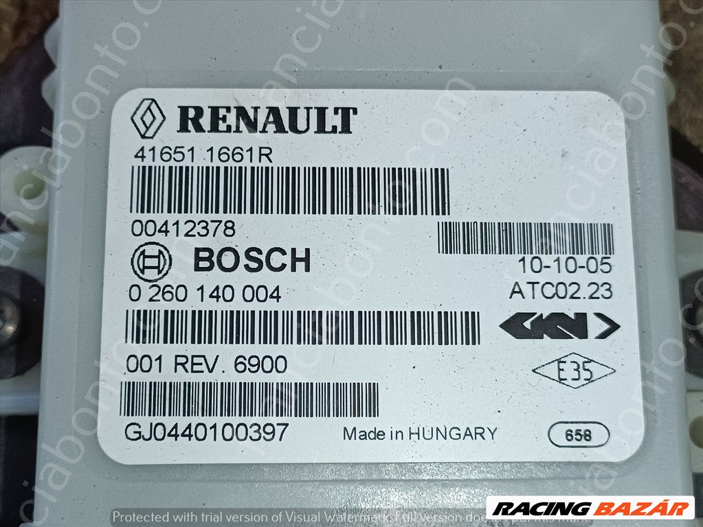 Dacia Duster I 4x4 Differenciálmű vezérlő elektronikák 416511661R / 416516237R 3. kép