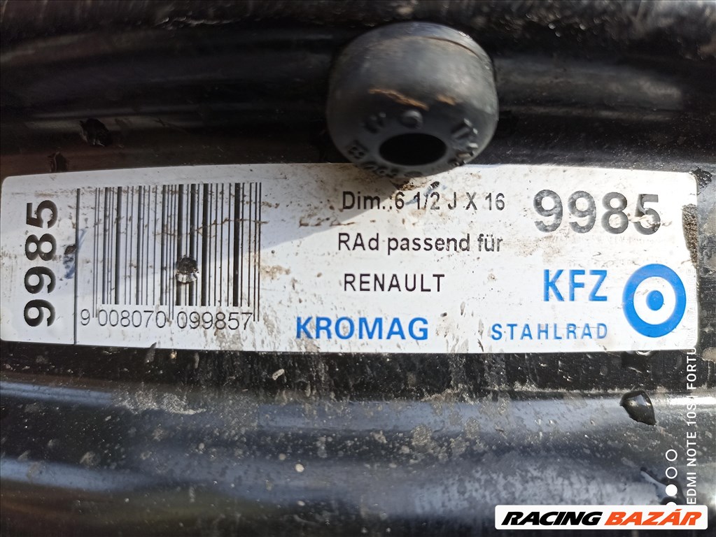 4x100 16" Renault használt lemezfelni garnitúra (593) 8. kép