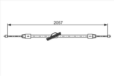 BOSCH 1 987 482 759 - Kézifék bowden MERCEDES-BENZ