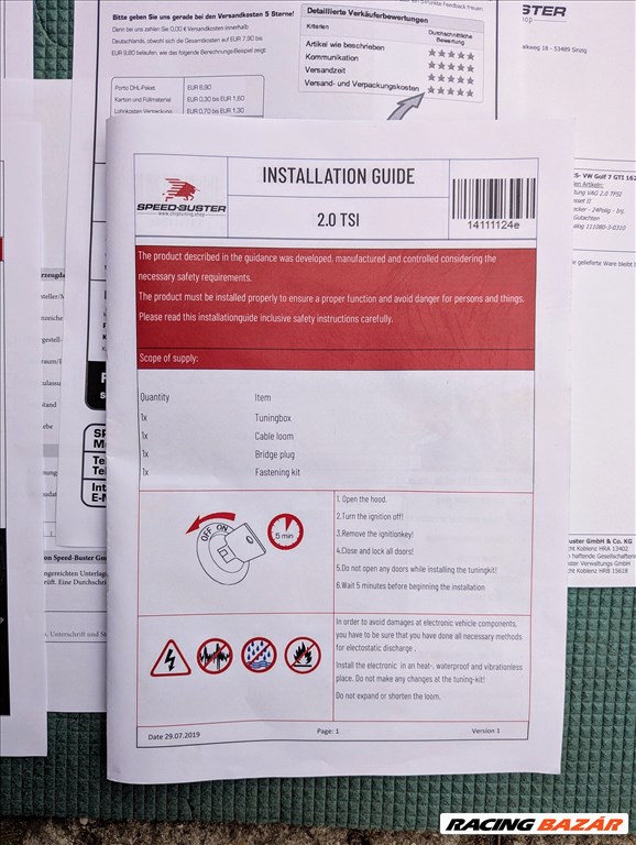 Volkswagen Golf VII GTI CTRs tuningbox chiptuning 2.0 TSI Golf GTI stb. 5. kép