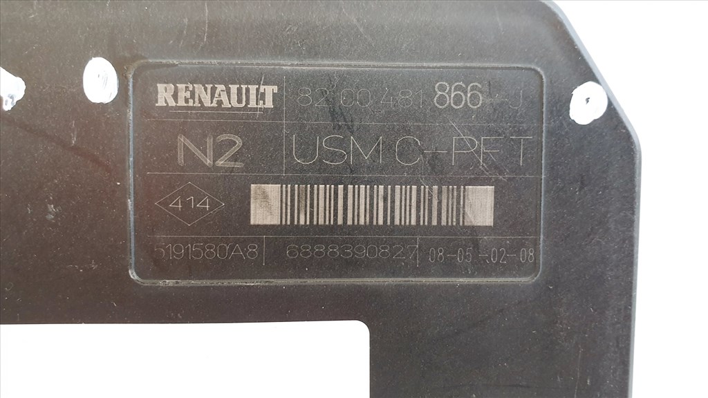 508447 Renault Megane 2, Biztosíték Tábla, 8200481866J, Külső. 4. kép