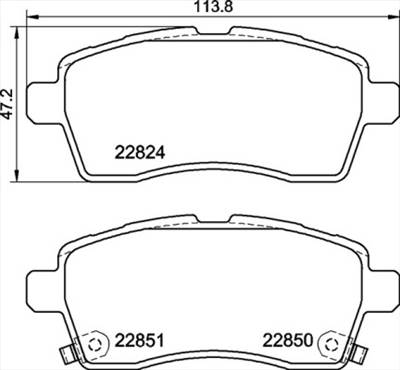 BREMBO P 79 037 - fékbetétkészlet, tárcsafék SUZUKI