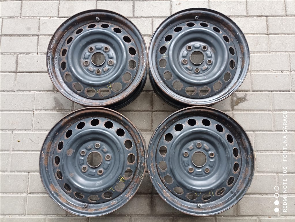 5x114,3 16" Suzuki használt lemezfelni garnitúra dísztárcsával +TPMS (R614) 3. kép