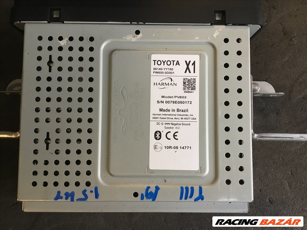 Toyota Yaris (XP130/XP150) 1.5 VVT-I Hybrid Yaris 3 fejegység  86140yy150 pw6000d001 2. kép