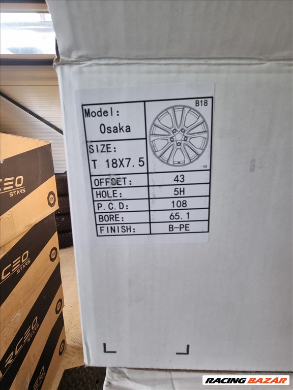  5x108 lyukosztású 7,5JJ 18" új Silverline alufelni 3. kép