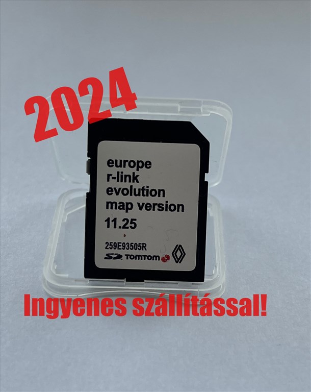 Renault Carminat R-Link 2024 navigáció térkép (11.25) SD kártya 1. kép