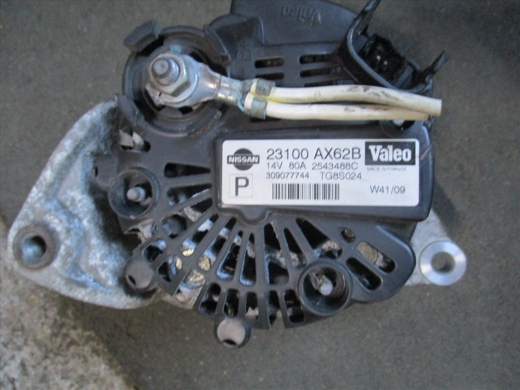 Nissan Micra V Note 1.2- 1.4i generátor 23100AX62B 2543488C 2. kép