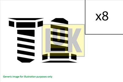 LuK 411 0230 10 - Lendkerék csavarkészlet HYUNDAI KIA