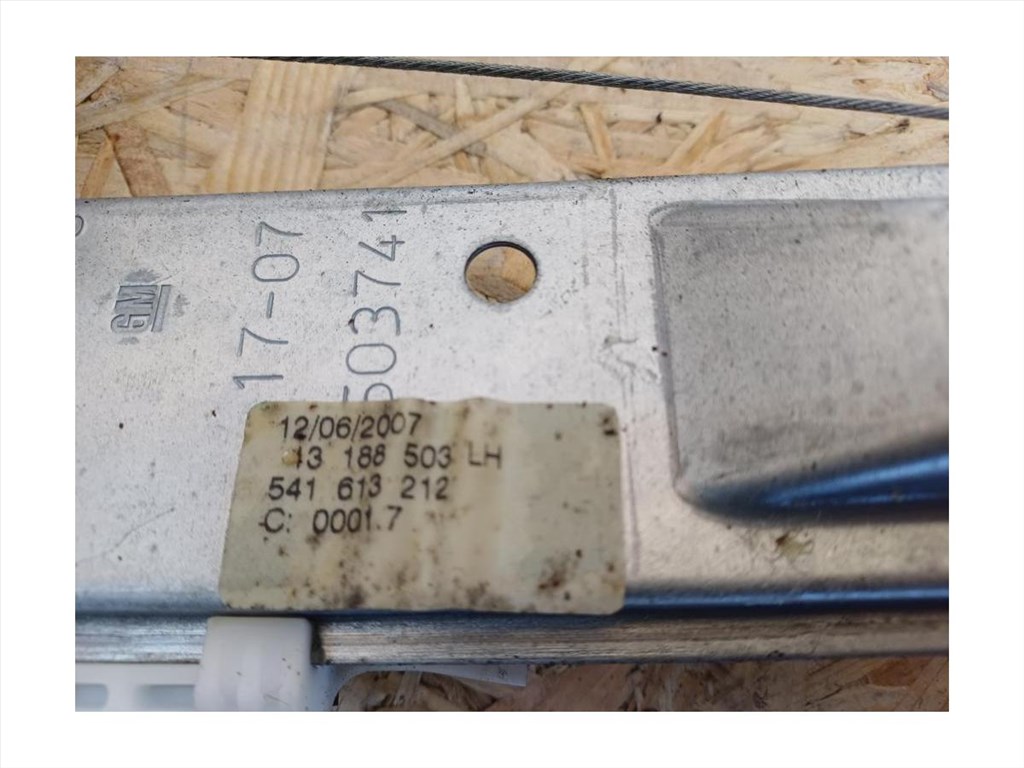 Opel Corsa D (2006-2015) Bal Hátsó Ajtó Ablakemelő Szerkezet Mechanikus  2. kép