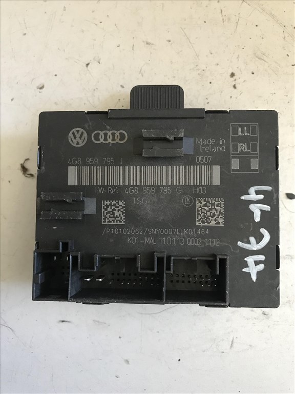 Audi A6 (C7 - 4G) J. hátsó ajtóvezérlő 4g8959795j 1. kép
