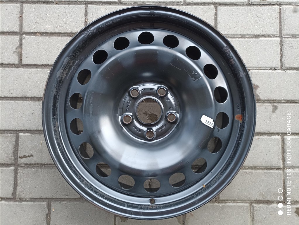 5x112 17" Volkswagen használt lemezfelni garnitúra dísztárcsával (R615) 3. kép