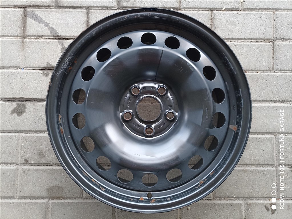 5x112 17" Volkswagen használt lemezfelni garnitúra dísztárcsával (R615) 4. kép