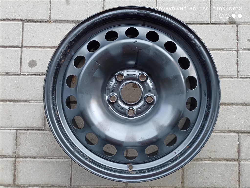 5x112 17" Volkswagen használt lemezfelni garnitúra dísztárcsával (R615) 5. kép